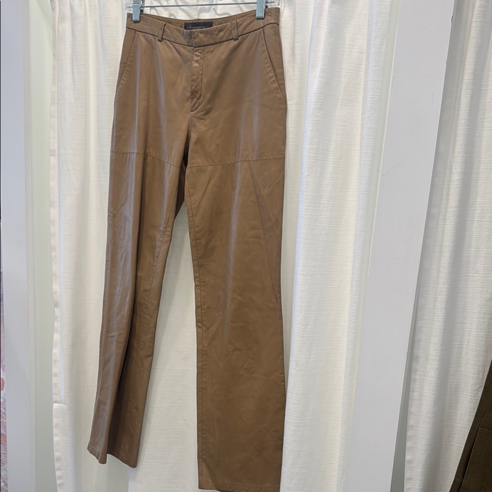 Camel Leather Slacks